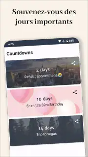 Days Until - Compte à rebours screenshot 1