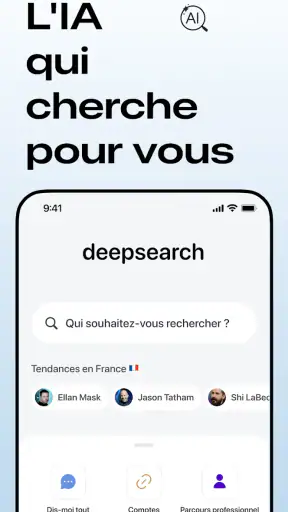 Deepsearch AI Search Assistant screenshot