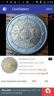 Détecteur de pièces en euros screenshot 5