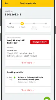 DHL Express Mobile screenshot 2