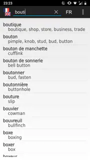 Dictionnaire Anglais-Français  screenshot 1