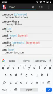 Dictionnaire Anglais-Français  screenshot 2