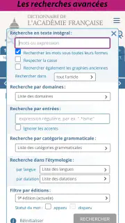 Dictionnaire de l’Académie screenshot 5