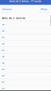 Dictionnaire de Scrabble screenshot 3