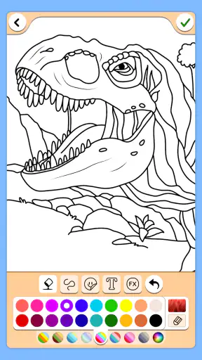 Dinosaures jeu de couleur screenshot