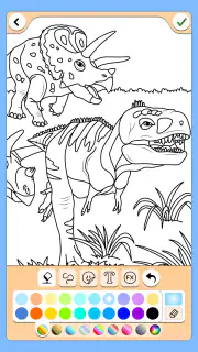 Dinosaures jeu de couleur screenshot 2