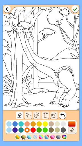 Dinosaures jeu de couleur screenshot