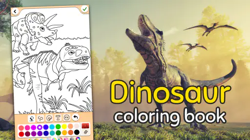 Dinosaures jeu de couleur screenshot