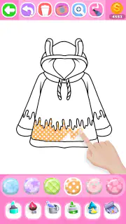 Dress Coloring Game Glitter screenshot 4
