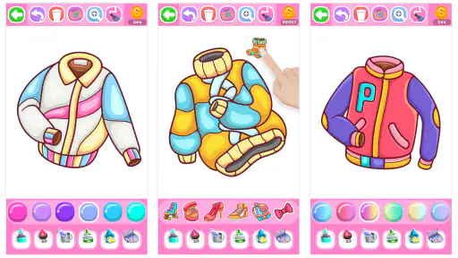 Dress Coloring Game Glitter screenshot 8
