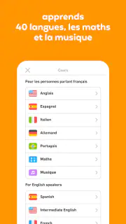 Duolingo : Cours de Langue screenshot 1