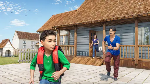 école course garçon simulateur screenshot