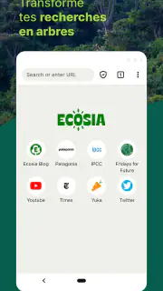 Ecosia - Navigateur Privé screenshot 1