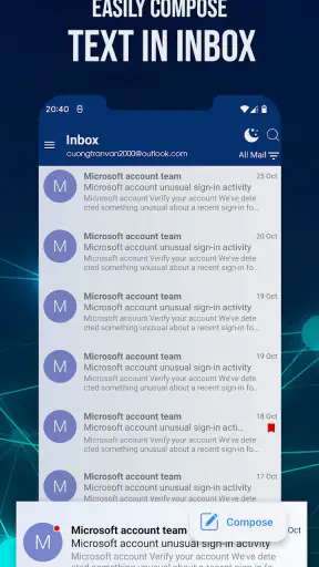 Email pour Outlook et Hotmail screenshot