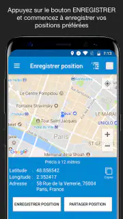 Enregistrer Position GPS screenshot 1