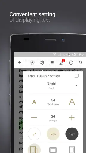 eReader Prestigio: Lecteur screenshot