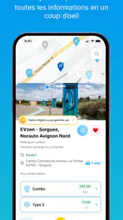 EVzen Charge - bornes recharge screenshot 4
