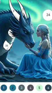 Fantasy Color By Number Game screenshot 2