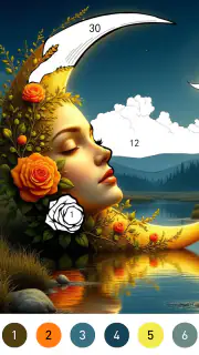 Fantasy Color By Number Game screenshot 5