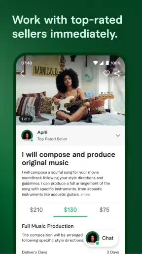 Fiverr - Services freelance screenshot