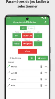 Fléchettes Compteur de Scores screenshot 3