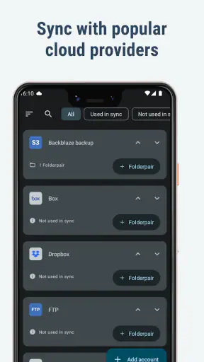 FolderSync Pro screenshot