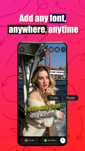 Fonto - story font for IG screenshot