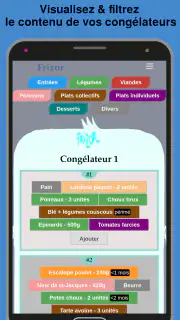 Frizor Gestion de congélateur screenshot 2