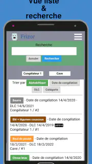 Frizor Gestion de congélateur screenshot 6