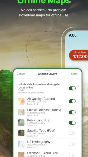 Gaia GPS (Topographiques) screenshot