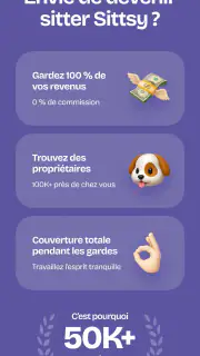 Garde d’animaux fiable Sittsy screenshot 4
