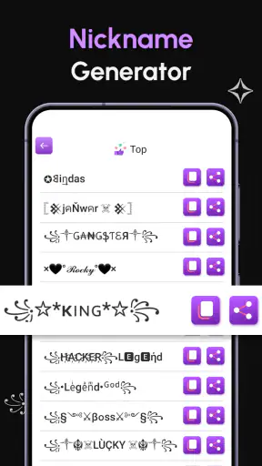 Générateur de surnom : Surnom screenshot