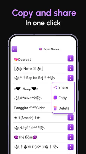 Générateur de surnom : Surnom screenshot