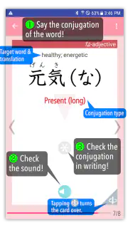 GENKI Conjugation Cards screenshot 1