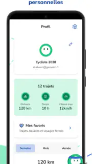 Geovelo - GPS & Stats vélo screenshot 7