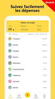 Gestion budget et dépenses screenshot 1