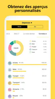Gestion budget et dépenses screenshot 2