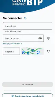 Gestion Carte BTP screenshot 1