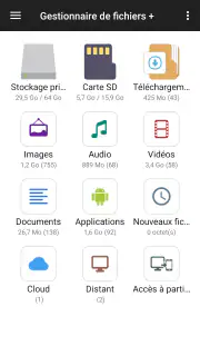 Gestionnaire de fichiers screenshot 1