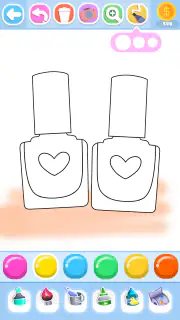 Glitter Beauty Coloring Pages screenshot 1