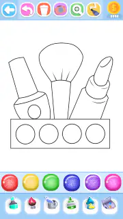 Glitter Beauty Coloring Pages screenshot 2