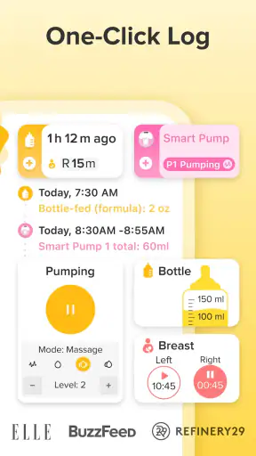 Glow Bébé: Suivi de Nourriture screenshot