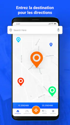 GPS vocal itinéraires routiers screenshot