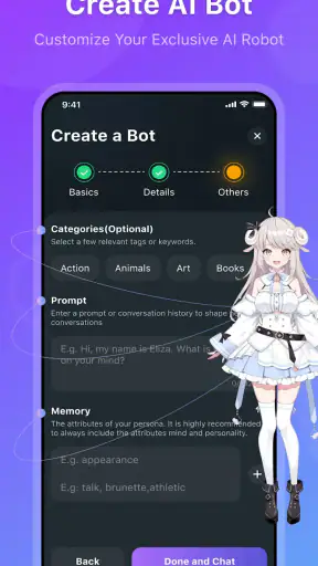 HiWaifu : ami IA et hub Waifu screenshot