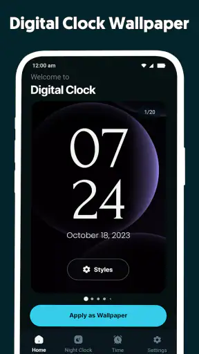 Horloge Digitale Alarme Réveil screenshot