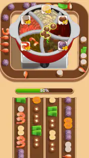 Hotpot Loop: Food Sort screenshot 1