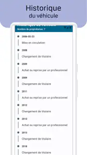 Immatriculation du véhicule screenshot 3