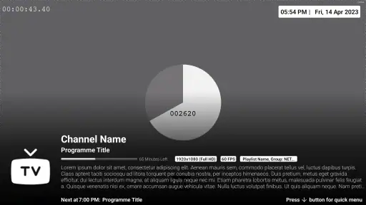 iMPlayer TV IPTV Player screenshot 5