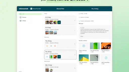 Infomaniak SwissTransfer screenshot 8