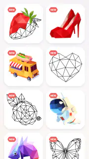 inPoly: Jeu de Puzzle Poly Art screenshot 2